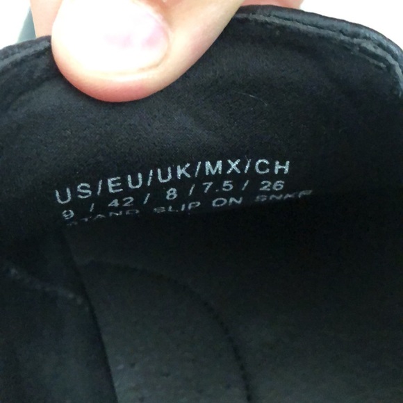 Mens Unlisted Slip on Sneakers Shoe Black Size 9 - Picture 7 of 7